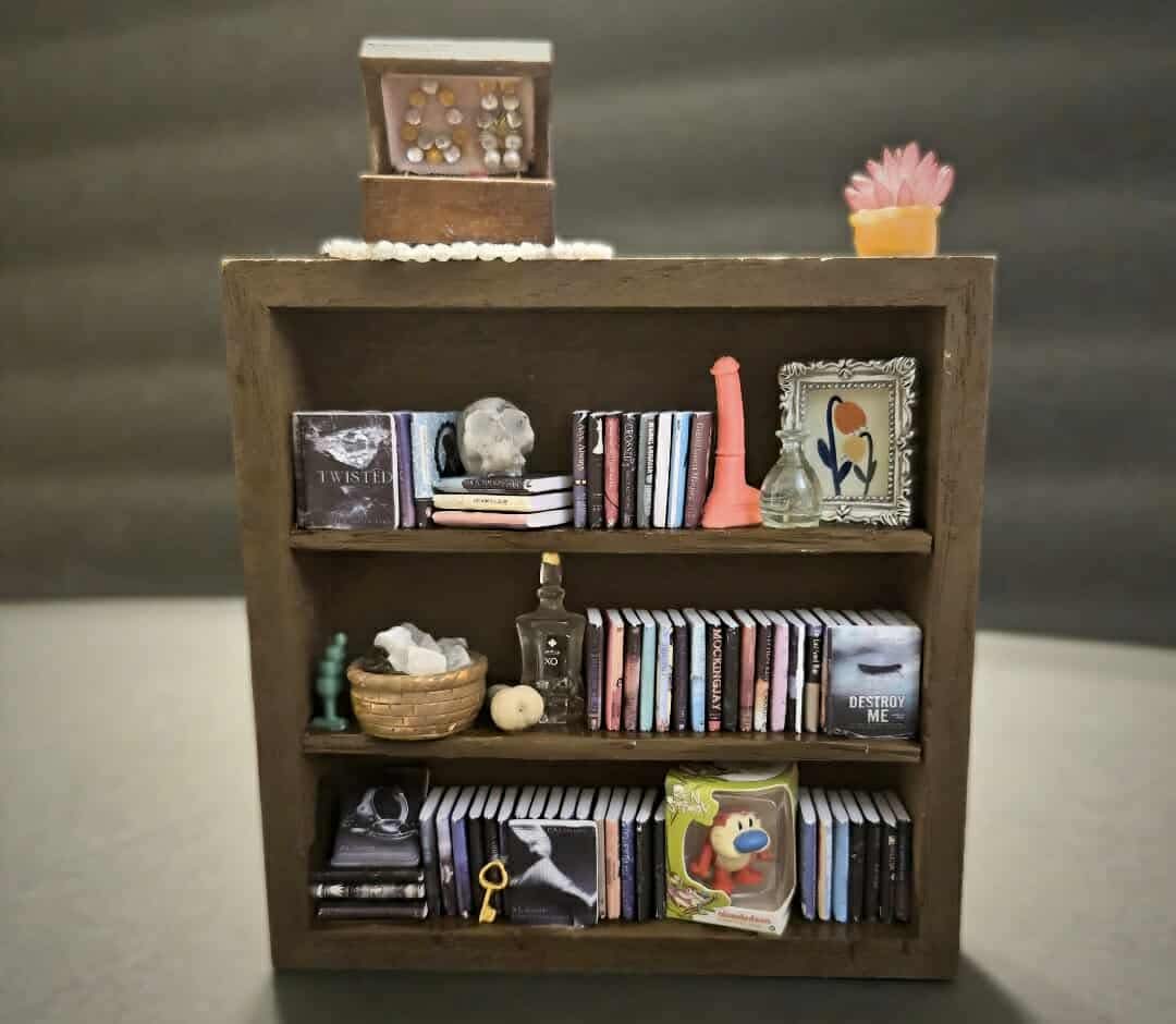Dark Romance Mini Bookshelf - Brown