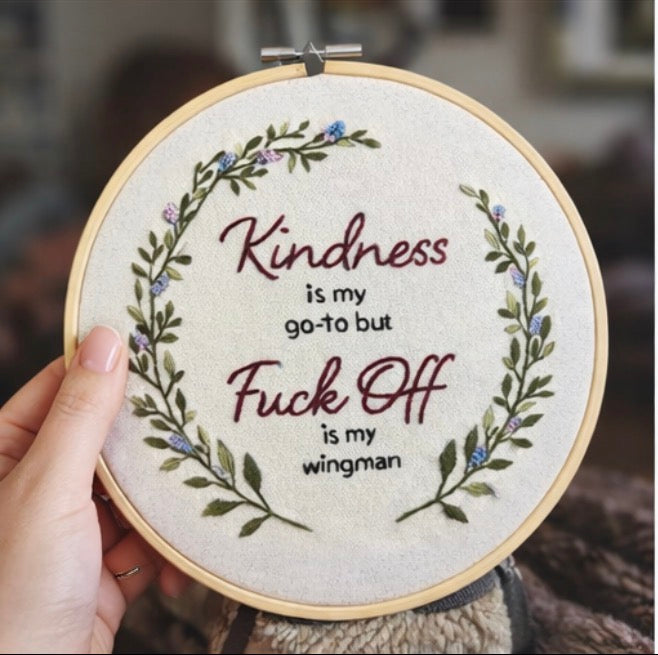 Kindness is free… but so is telling someone exactly where to go.